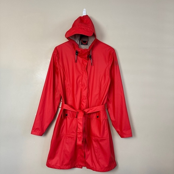 G.I.G.A. DX by killtec rain jacket / trench coat. Coral. Size 14 - Picture 5 of 7